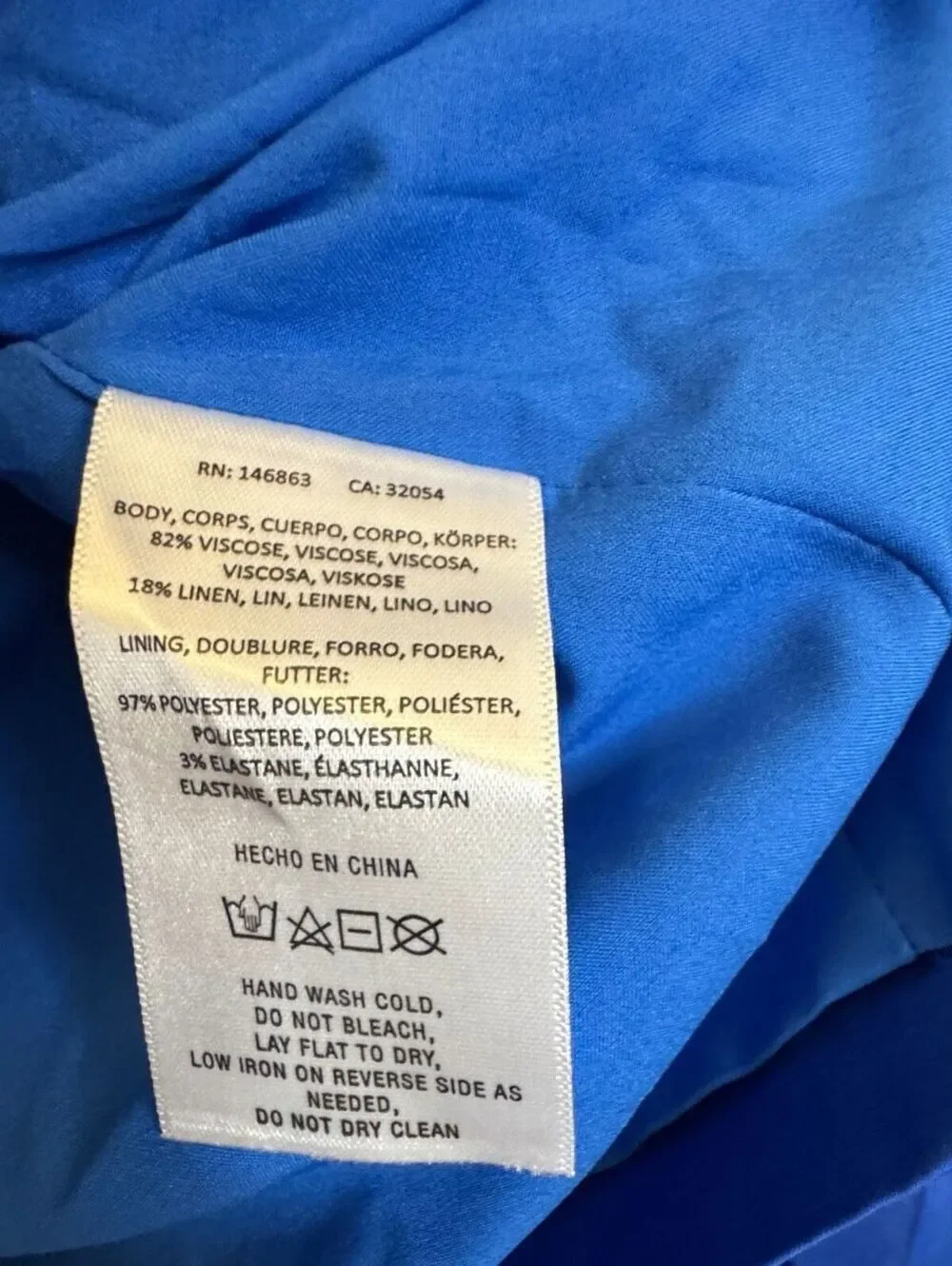 Mare Mare Anthropologie Blazer Mini Skirt Set M NWT Cobalt Blue Linen Blend